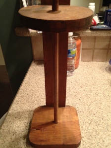 I made this paper towel holder...in 7th grade. 